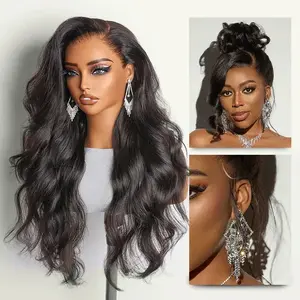 Luvme 100% Human Hair 13x6 13x4 Ear-to-ear HD Lace Front Wig – Pre-Everything Shake & Go Flexi-Fit Drawstring Hold Curls Body Wave 200%-250% Density Limited Time Offer TikTok Exclusive #luvmenewarrivals