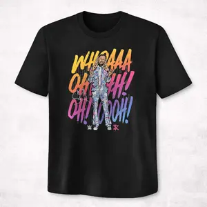 Black Seth Freakin Rollins Entrance Chant Graphic T-Shirt Wrestling Fan Tee, Vintage Style Burn It Down Shirt, Pro Wrestling Streetwear, Gift for WWE Fan or Birthday