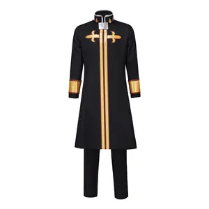 Anime JoJo's Bizarre Adventure Enrico Pucci Cosplay Costume for Adult Men - Priest Shirt Pants Suit Set for Halloween Carnival Party Outfit Clothes