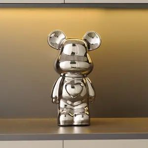 Bear Ceramic Decoration Figurine (28cm), Decorative Bear Ornament for Home & Office, Unique Gift Idea, Perfect for Collectors, Home Decor Ornaments