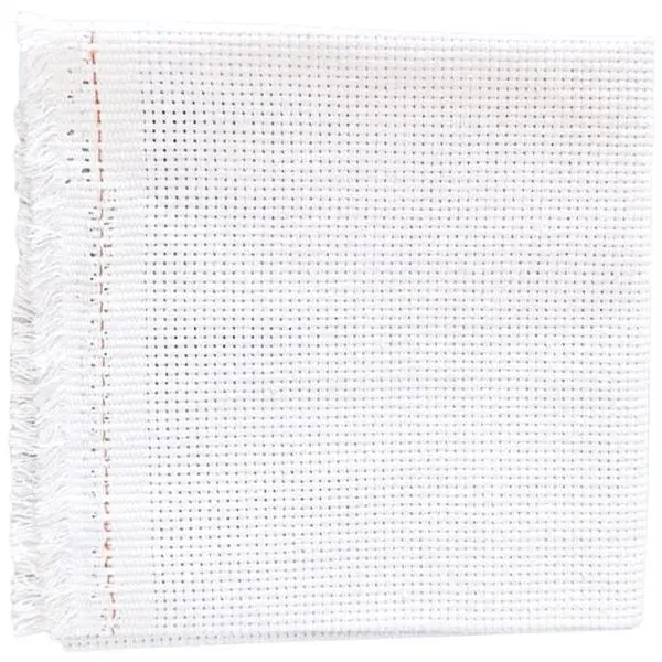 14 Count Natural Craft Waste Canvas for Cross Stitch Motifs on Garments Accessories and Home Decor