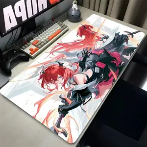 Arknights Endfield Laevatein Anti-Scratch Mouse Pad, Anime Gaming Desk Mat with Smooth Cloth Surface, Anti-Slip Rubber Base, Durable Thick Design, Extended Keyboard Mousepad for PC Setup, Anti-Scratch Mouse Pads