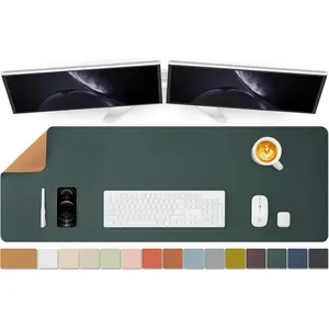47.2"x 17" Large Cork Desk Mat, Perfect as Large Mouse Pad, Desk Pad for Office and Home Desktop (Dark Green)