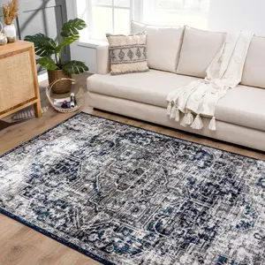 Hauteloom Buenaventura Navy Area Rug - Promo