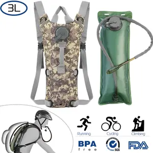 Tactical Hydration Pack 3L Water Bladder Adjustable Water Drink Backpack for Hiking Cycling Climbing Running