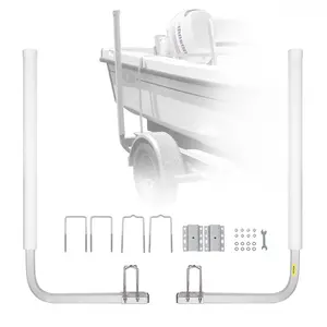 VEVOR Marine Trailer Guide Set, 60'' Flexibly Adjustable, Dual Rust-Resistant Steel Supports with PVC Covering, Ideal for Ski, Fishing, and Sailboat Transport, 2-Piece Kit 2024