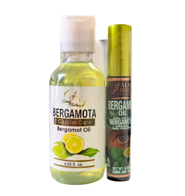 Alma Belleza Natural Nourishing Moisture Bergamot Multi-Pack Makeup Set - 4.05oz Hair Shine Oil, 13g Eyelash Mascara (Beauty & Personal Care), Bottle, Mineral Oil, Gluten Free