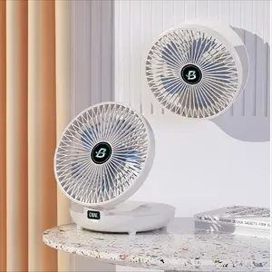 Wall Mounted Desktop Fan, Circulation Fan, Two-In-One Dual Use, No Punching Wall Hanging, Three-Speed Wind Adjustment, Wireless Portable, USB Rechargeable Fan
