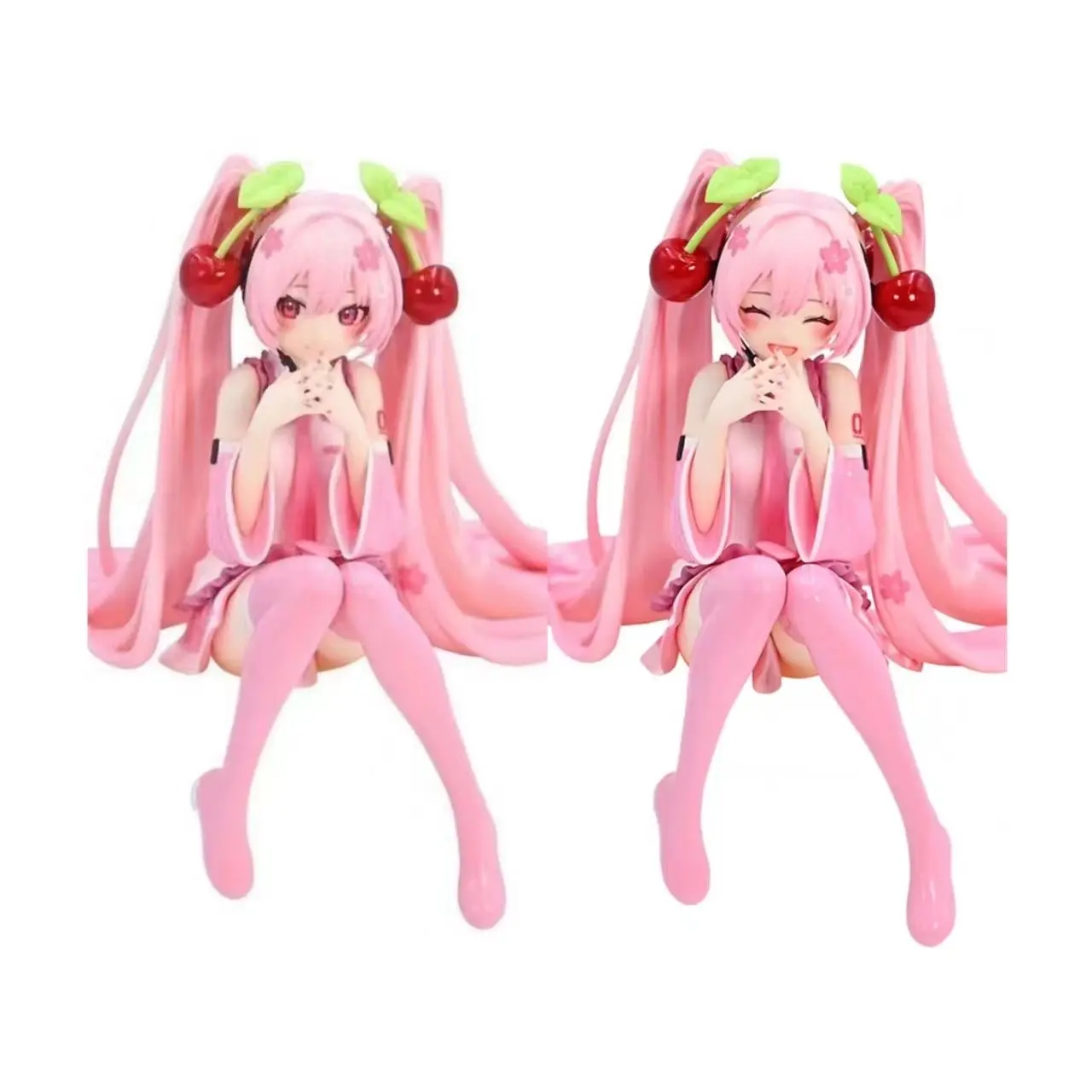 Sakura Hatsune Miku figure MIKU instant noodle pressing sitting