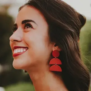 THE TAYLOR | Polymer Clay Earrings | Terracotta Earrings | Handmade Earrings | Dangle Earrings | Boho Earrings | Statement Earrings |