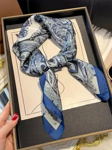 Boho Style Paisley Print Scarf, Bandanas, Casual Soft Comfortable Shawl for Women & Men, Fashion Accessories for Daily Wear