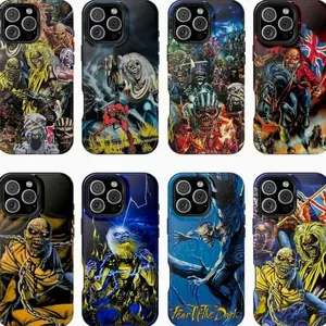 Iron Maiden Phone Case | The Number of the Beast, Powerslave, Piece of Mind, Eddie Metal Album Art, Compatible with iPhone X, 11, 12, 13, 14, 15, 16, 17 & more