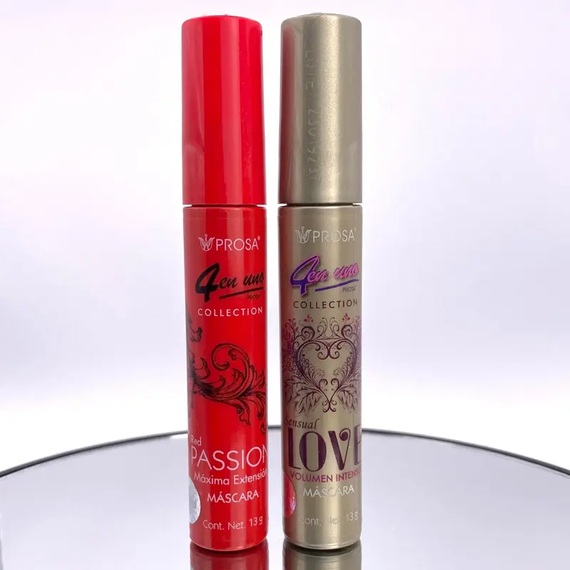 Prosa 4-in-1 High Volume Mascara - Lengthening Mascara with Push-Up Effect, Adds Volume & Length, Lash Conditioning & Care, Water Resistant, Long-Wear Beauty Cosmetic