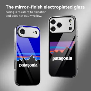 Patagonia 7 Phone Case For iPhone 17 16 15 14 13 12 Pro Max Plus Electroplated Metal Bumper Case Slim Tempered Glass Back Advanced Materials Shockproof Anti-Scratch Luxury Case Fashion Durable Stylish