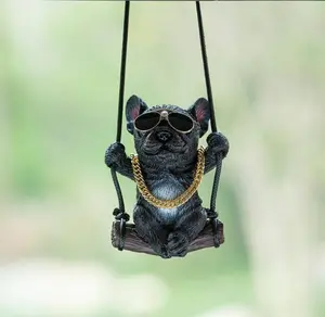 Cute Dog Swing Design Car Hanging Ornament, Car Rearview Mirror Hanging Decoration,CarInterior Accessoriesfor Men and Women