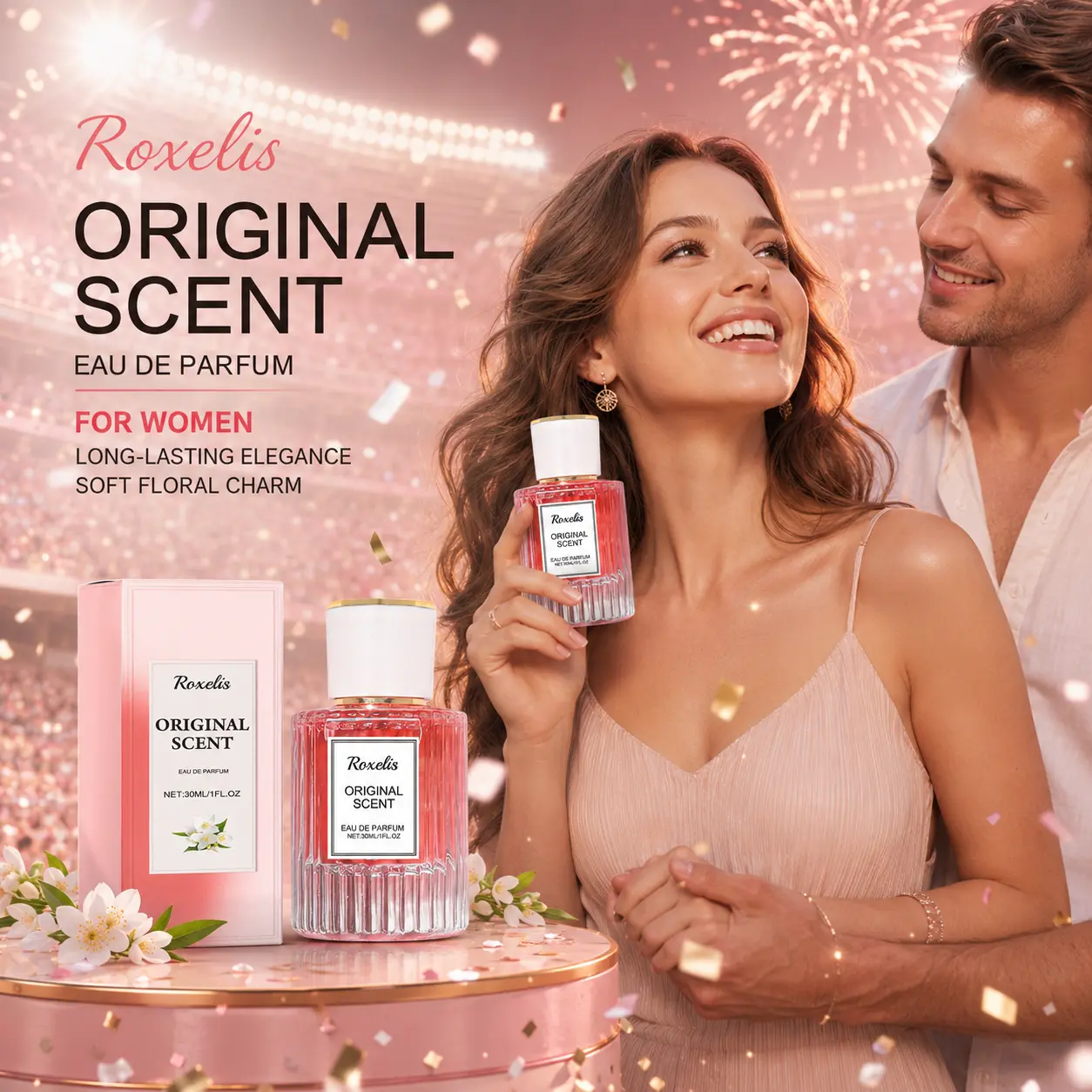 Pheromone Perfume for Women Eau de Parfum 30ml Long Lasting Soft Floral Fragrance with Jasmine Extract for Date Night Daily Wear Work Party Travel Christmas Gift for Her