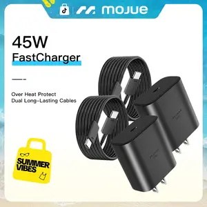 45W USB C Super Fast Charger Type C Charger Fast Charging Android Phone Charger Block with 6FT Type C Charging Cable for Samsung Galaxy S26 Ultra/S26/S26+/S25/S25 Ultra/S25+/S24 Ultra/S23 Ultra/S22
