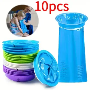 10pcs Portable Disposable Vomit Bags, Car Sturdy Trash Bags, Travel Plane and Kids, Effective Motion Sickness Relief, Long Distance Travel, Trashbags