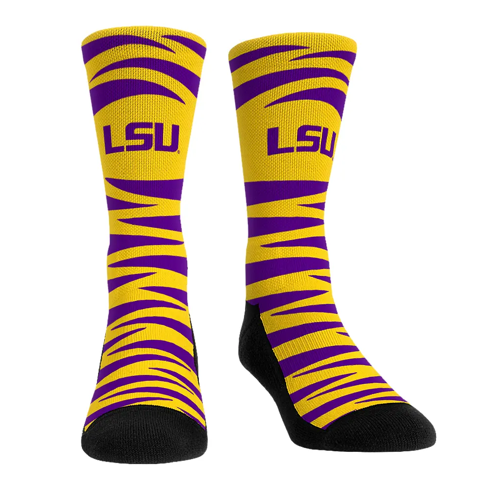 NCAA LSU Tigers - Tiger Print Rock 'Em Socks