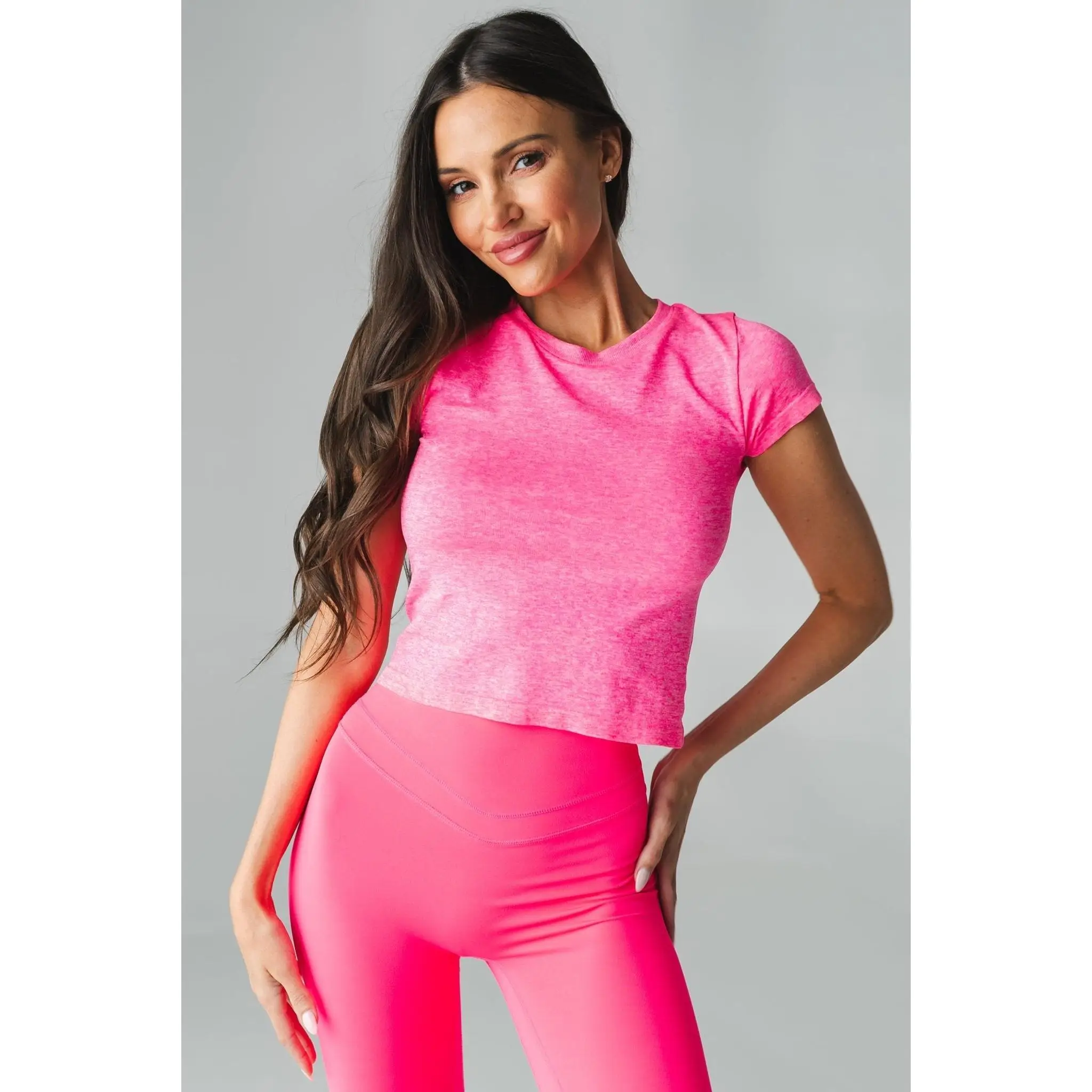 Vitality Energy® Crew Tee - Neon Pink