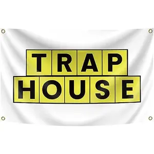 3x5FT Trap House With 4 Brass Grommets