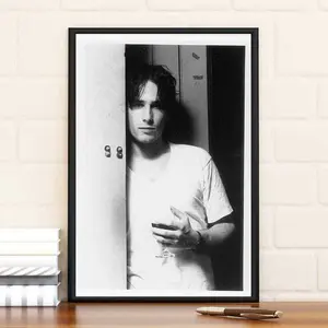 Black and White Jeff Buckley Music Poster, Vintage Wall Art Print, Room and Home Decor, Gift Idea for Him, Singer-Songwriter Artwork UNFRAMED