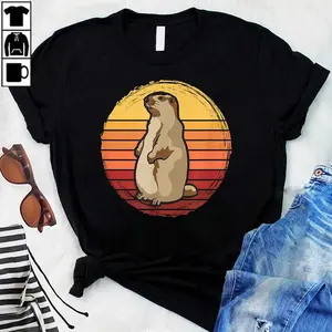 Marmot Lovers Sunset Vintage Design T-Shirt