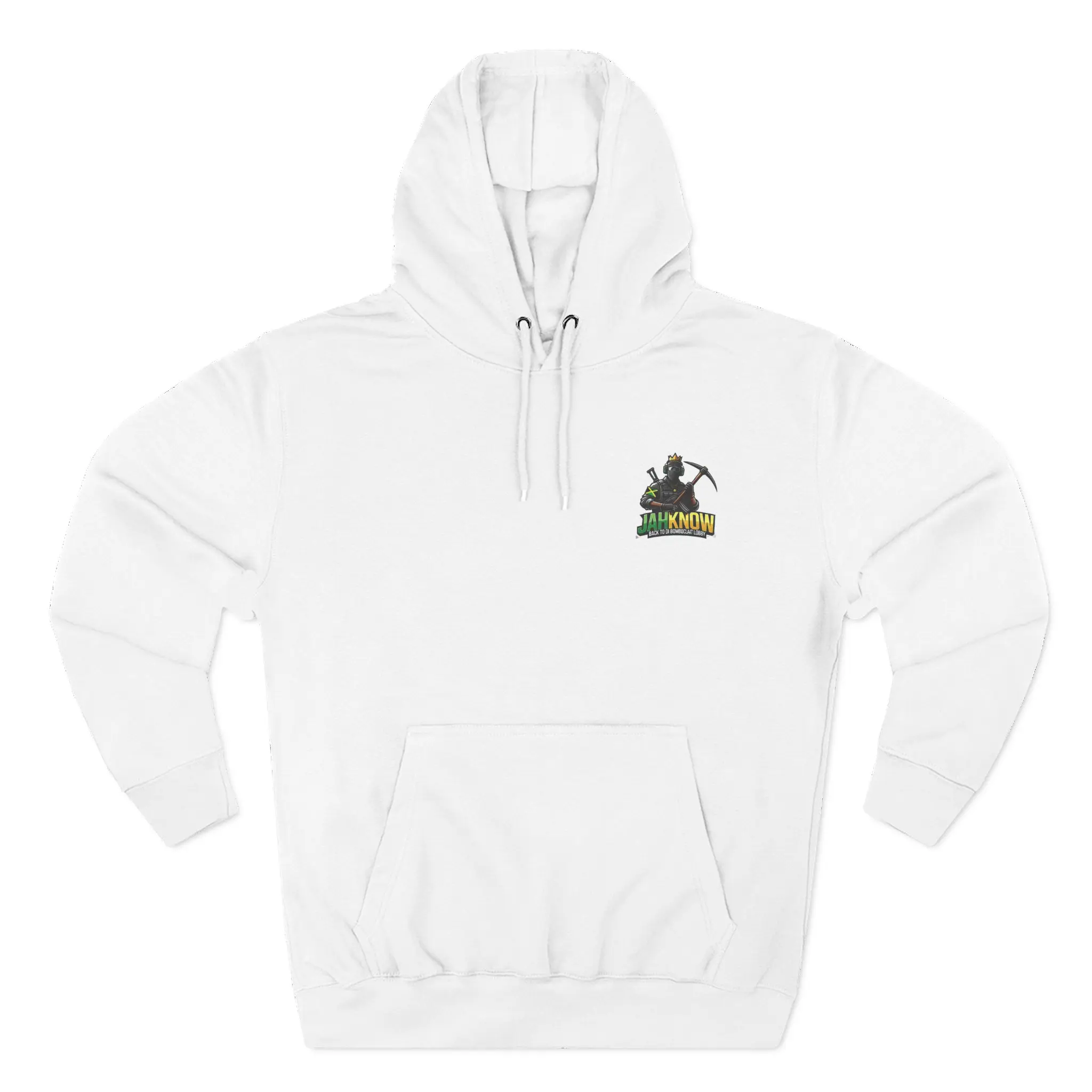 Back To Di Bomboclaat Lobby Hoodie Jamaican Phrase Bullet Graphic Long Sleeve Fleece with Kangaroo Pocket & Adjustable Hood