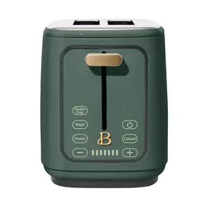Beautiful 2 Slice Toaster with Touch-Activated Display, Thyme Green by Drew Barrymore