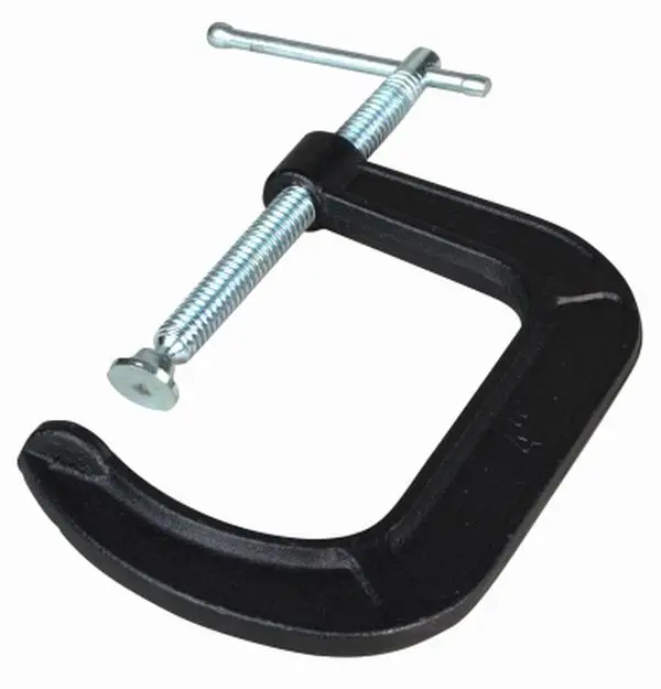 212 MAIN 4-inch Heavy-Duty C-Clamp, Drop-Forged Steel Construction with a Durable Powder-Coated Finish, 1200 lbs Force for Home Woodworking & DIY Projects