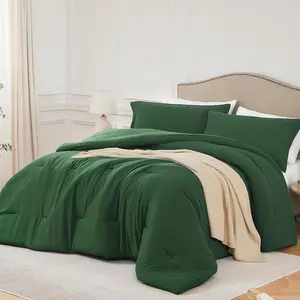 California King Comforter Emeraldgreen,3PCS Lightweight Comforter Sets for, Cal King(104''*96'' Comforter  2 Pillowcases)