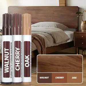 6pcs Furniture Repair Marking Pens, Multi-Color Set, Scratch and Stain Fix, for Cabinets Floors Tables, Durable Repair Solution, Paint Pens Markers