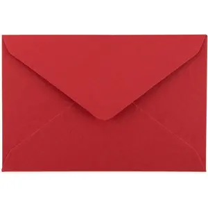 Mini Envelopes Small Assorted Colored Envelopes For  Card, Business Card 4"x 2.7" (Red, 60 Pack)
