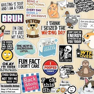 130PCS Viral Meme Stickers Pack: Wacky, Funny & Snarky – Waterproof Vinyl for Laptops, Bottles & More | No Duplicates!