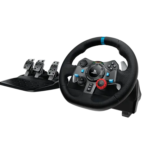 Logitech G920 Driving Force Durable Racing Wheel & Floor Pedals Kit - Real Force Feedback, Stainless Steel Paddle Shifters, Leather Grip Cover, USB, for Xbox Series X|S, Xbox 1, PC, Mac, Console Accessories