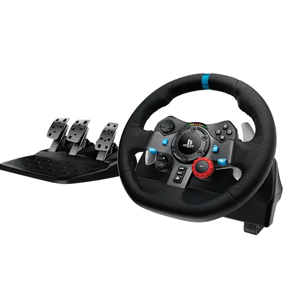 Logitech G920 Driving Force Durable Racing Wheel & Floor Pedals Kit - Real Force Feedback, Stainless Steel Paddle Shifters, Leather Grip Cover, USB, for Xbox Series X|S, Xbox 1, PC, Mac, Console Accessories