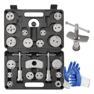 24PCS Heavy Duty Brake Caliper Tool Set - Master Disc Brake Wind Back Kit for Brake Pad Replacement, Compatible with Most American & European Vehicles