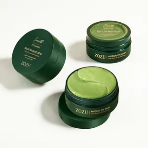 ZOZU Avocado + Centella Hydrogel Eye Masks (60 Pads/30 Pairs) - Deep Hydration & Anti-Wrinkle for Dark Circles, Puffy Eyes & Dry Skin - Soothing Skincare Gift