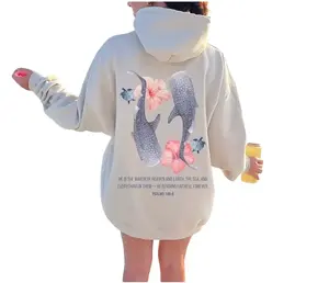 Whale Shark Hoodie Ocean Girl Hoodie Whaleshark Ocean Beach Hoodie  Shirt Christian Streetwear Jesus Hoodie Fashion Womenswear