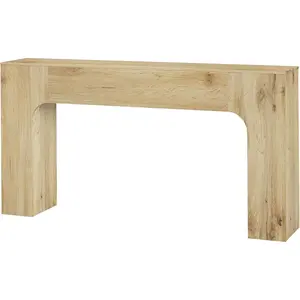 63-Inch Farmhouse Console Table, Wooden Sofa/Entryway Accent, Hallway & Foyer