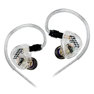 Harmonic Empire Cai Wen Ji HiFi IEM Earbuds 10mm Dynamic Driver In-Ear Monitor with Detachable 0.78mm 2-Pin Cable Noise Isolating Wired Earphones for Gaming Music PC & Phone, Headphone, 3.5 Mm Jack