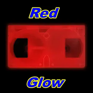 Glow In The Dark Red VHS Tape Shell w/T-150 Tape