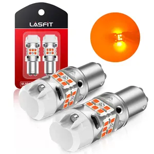 Lasfit 1157 2057 LED Turn Signal Bulbs CanBus-Ready Amber | T3 Series，2 PCS
