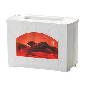 Fireplace Air Humidifier Flame Effect Electric Aroma Diffuser