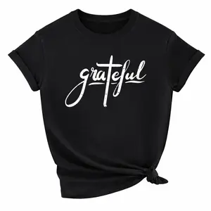 Grateful Cross and Jesus Christ Inspired Christian Gift T-Shirt