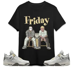 Friday Unisex Shirt Match JD 4 JD Craft JD Dust Sneakers - Black Tee Cotton, Short Sleeve Tee, Funny Unisex T-shirt Full Size S - 5XL, Amazing Gift