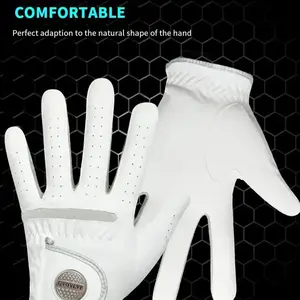 Manulua Men’s/Womens Golf Glove With Magnetic Ball Marker