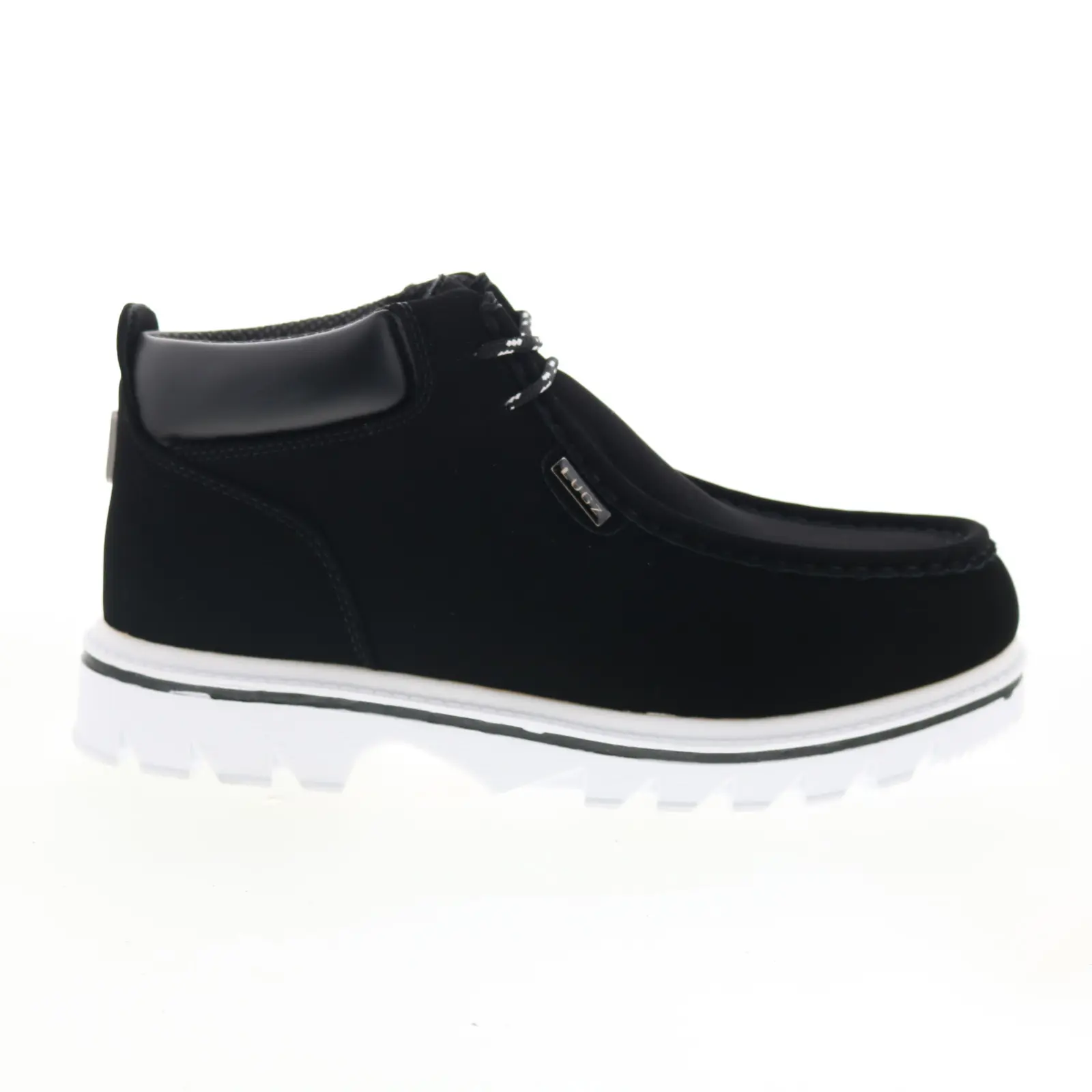 Lugz Fringe MFRGD-060 Mens Black Synthetic Lace Up Ankle Boots