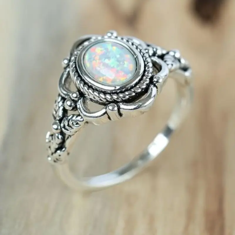 Vintage Flower Design Hollow Out Ring, Beautiful Rings, Fashion Hand Jewelry for Party, Daily Clothing Decor, Trendy All-match & Exquisite Jewelry for Birthday Gift, Vintage Rings