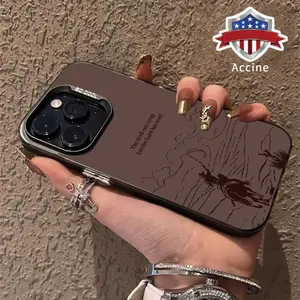 Case for iPhone 16 Pro Max 15 Plus 14 13 12 11 XS XR E Western cowboy style Matte Shockproof Anti-Scratch Stylish Smartphone Cover